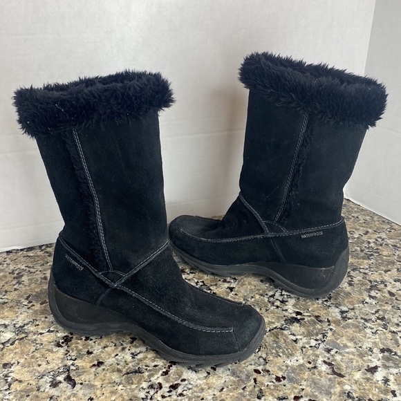 Sporto Leather Sueded Water Proof Faux Fur Lined Boots EUC 8 - Picture 4 of 11